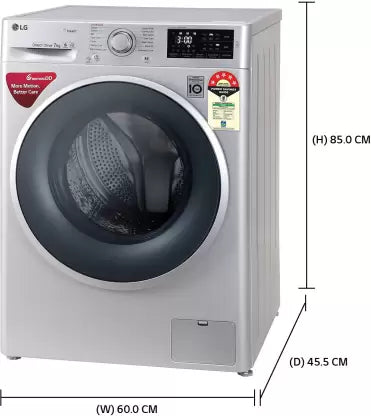 LG 7 kg With Steam Fully Automatic Front Load Washing Machine with In-built Heater Silver  (FHT1207ZNL)(OPEN BOX) LG 7 kg With Steam Fully Automatic Front Load Washing Machine with In-built Heater Silver  (FHT1207ZNL)(OPEN BOX)